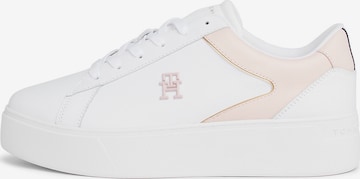 Baskets basses TOMMY HILFIGER en blanc : devant