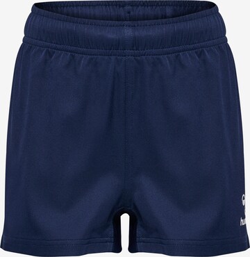 Hummel Workout Pants in Blue: front