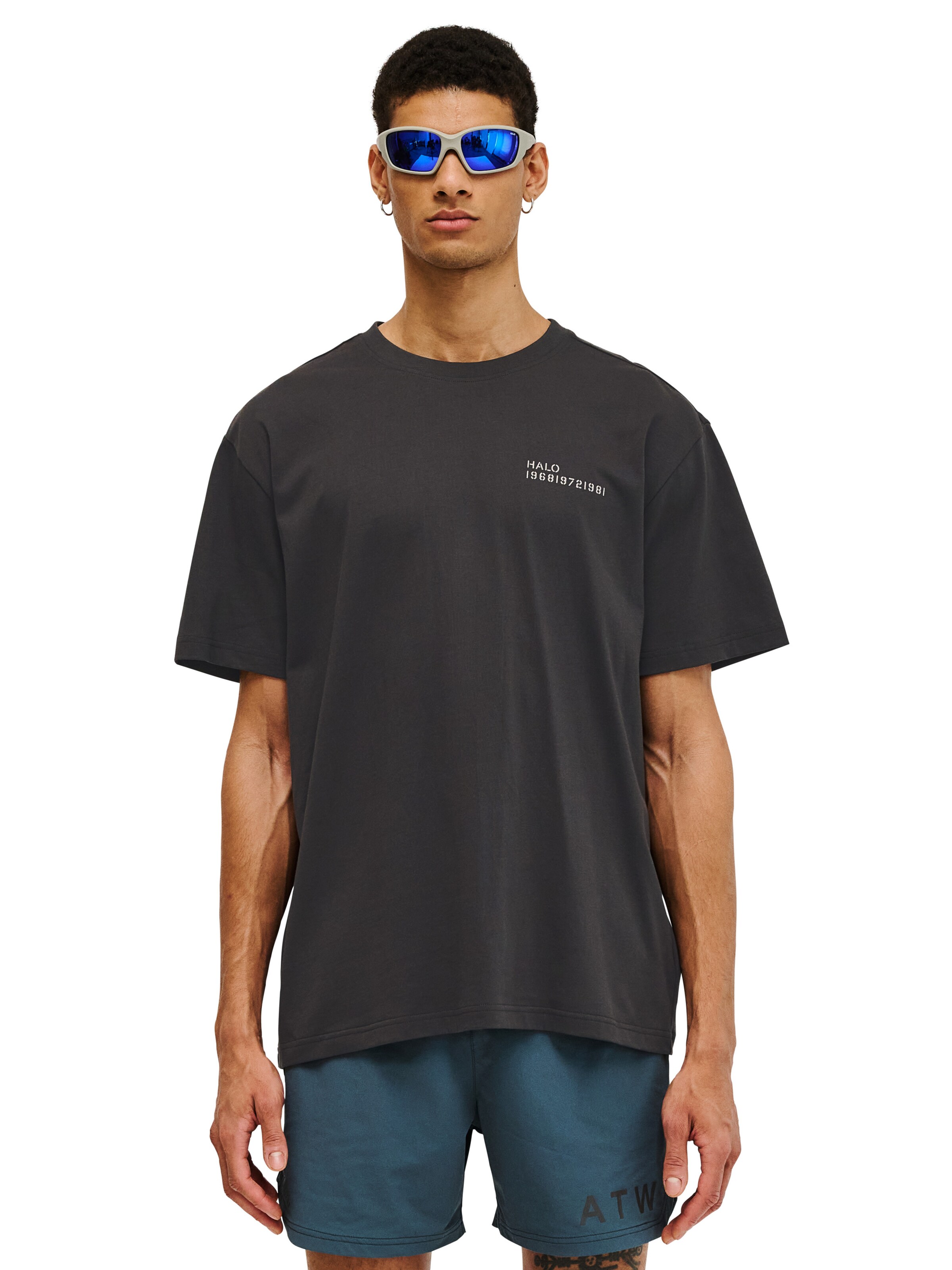 T-Shirt HALO en gris : devant