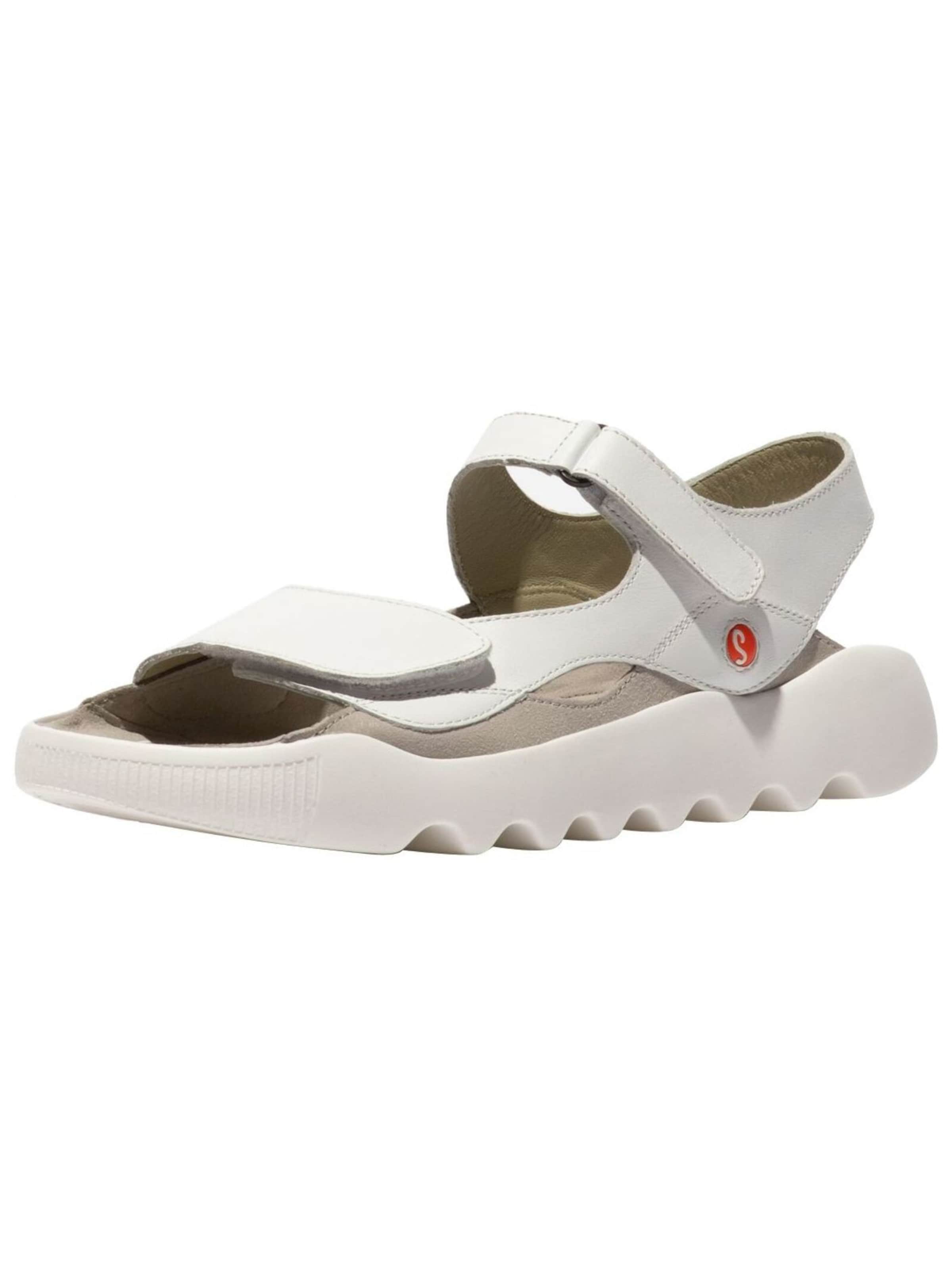 Softinos Strap Sandals in White: front