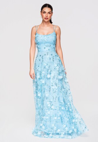 Ombre Avondjurk in Blauw: voorkant