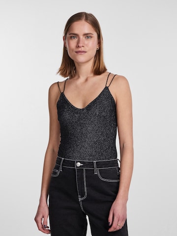 PIECES Shirt Bodysuit 'SUNNI' in Black: front