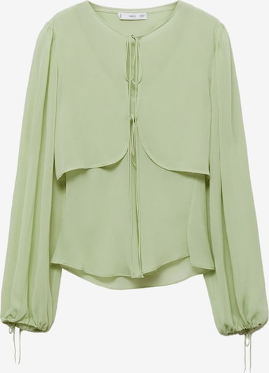 MANGO Bluza 'Springy' u pastelno zelena, Pregled proizvoda