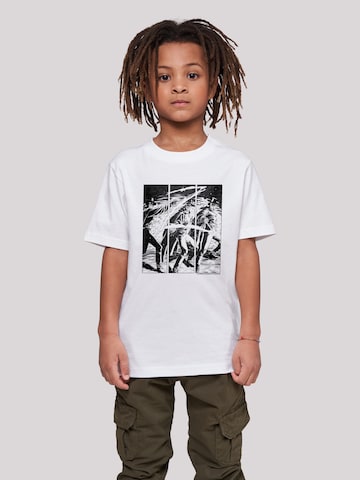 F4NT4STIC Shirt 'Zorro Mark Of Zorro Comic Strip Art' in Wit: voorkant
