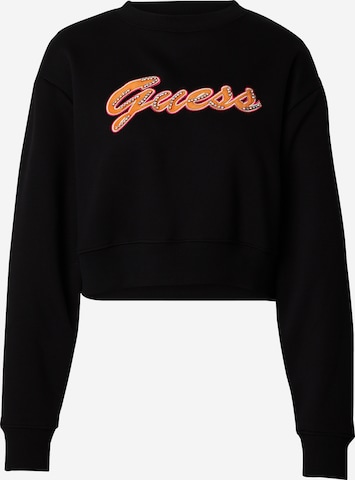 Sweat-shirt GUESS en noir : devant