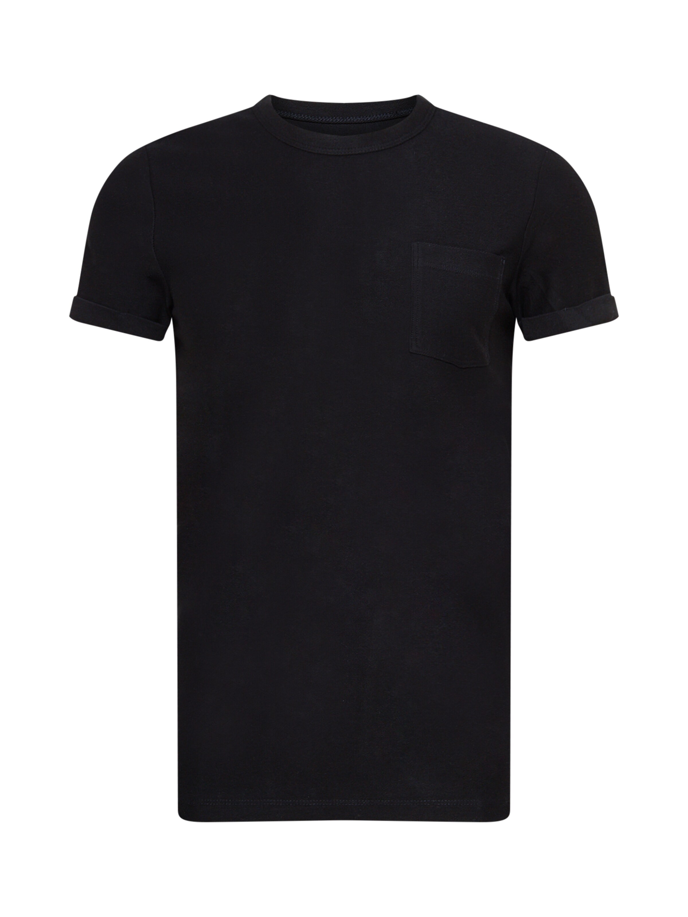 TOM TAILOR DENIM T-Shirt in Schwarz: Vorderseite
