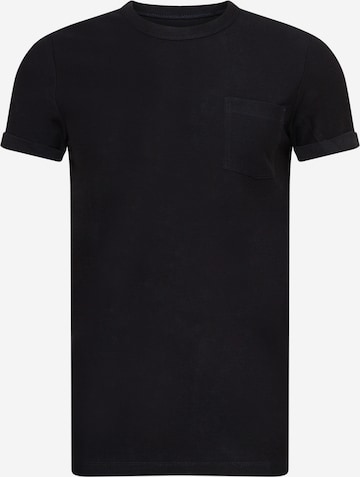 T-Shirt TOM TAILOR DENIM en noir : devant