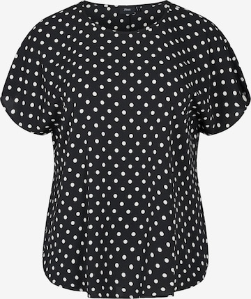 Zizzi Blouse 'VANNI' in Zwart: voorkant