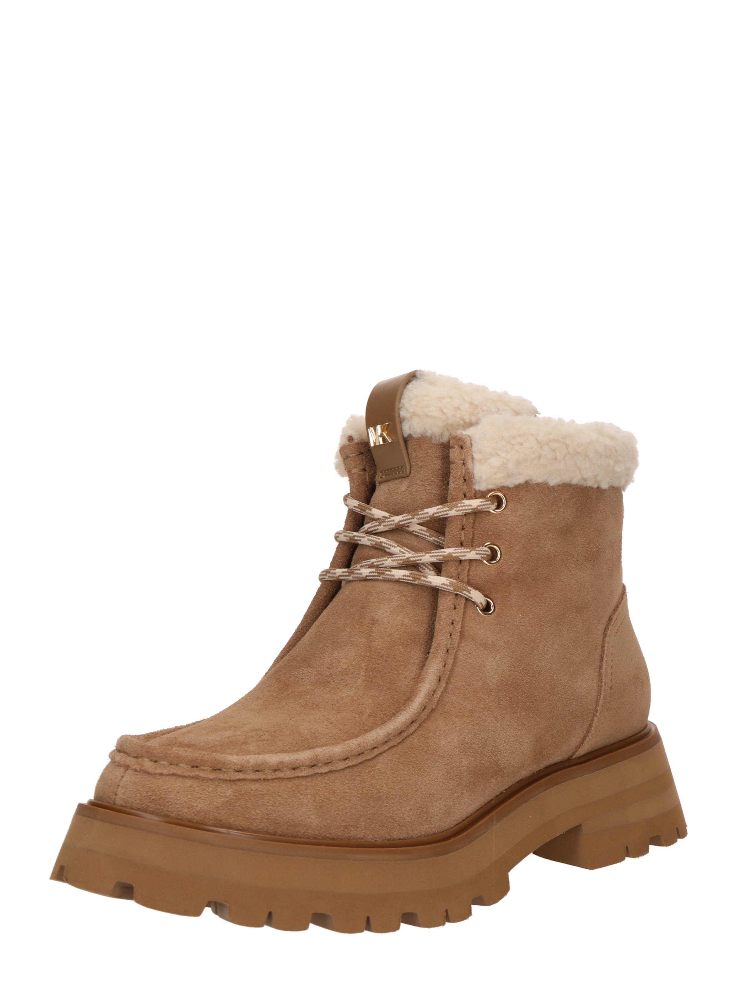 MICHAEL Michael Kors Ниски ботуши с връзки 'CADE' в кафяво: отпред