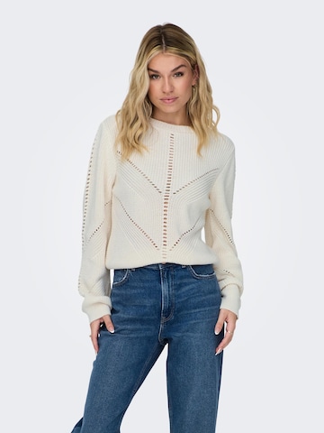 ONLY Sweater 'ELLA' in White: front