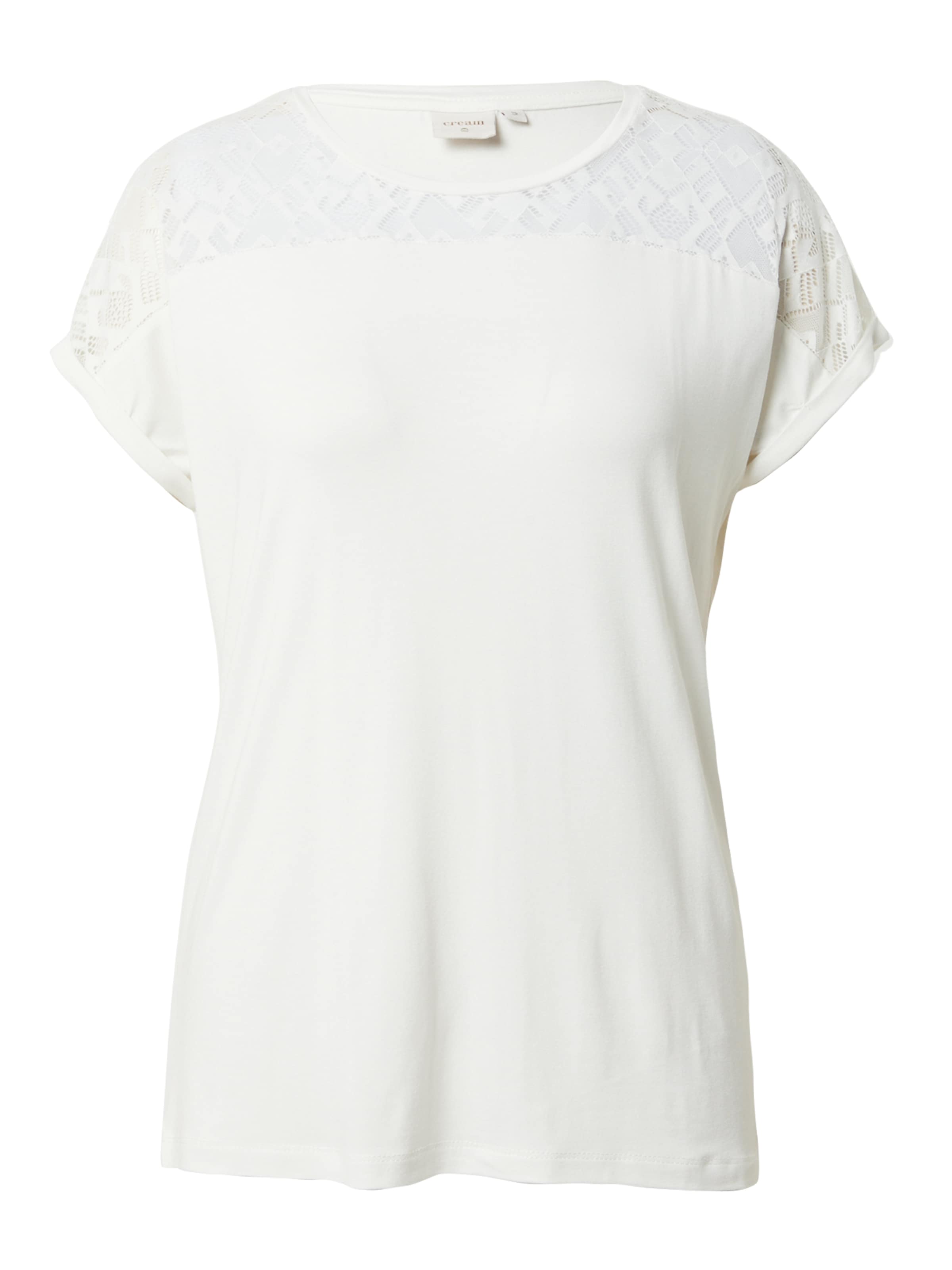 T-shirt Cream en blanc : devant
