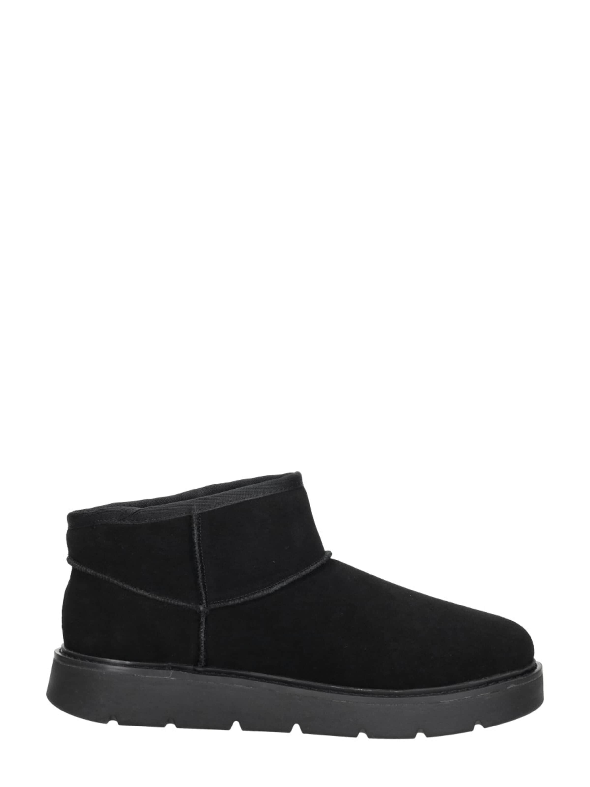 SKECHERS Enkellaarsje 'Keep Street - Cozy Mini' in Zwart