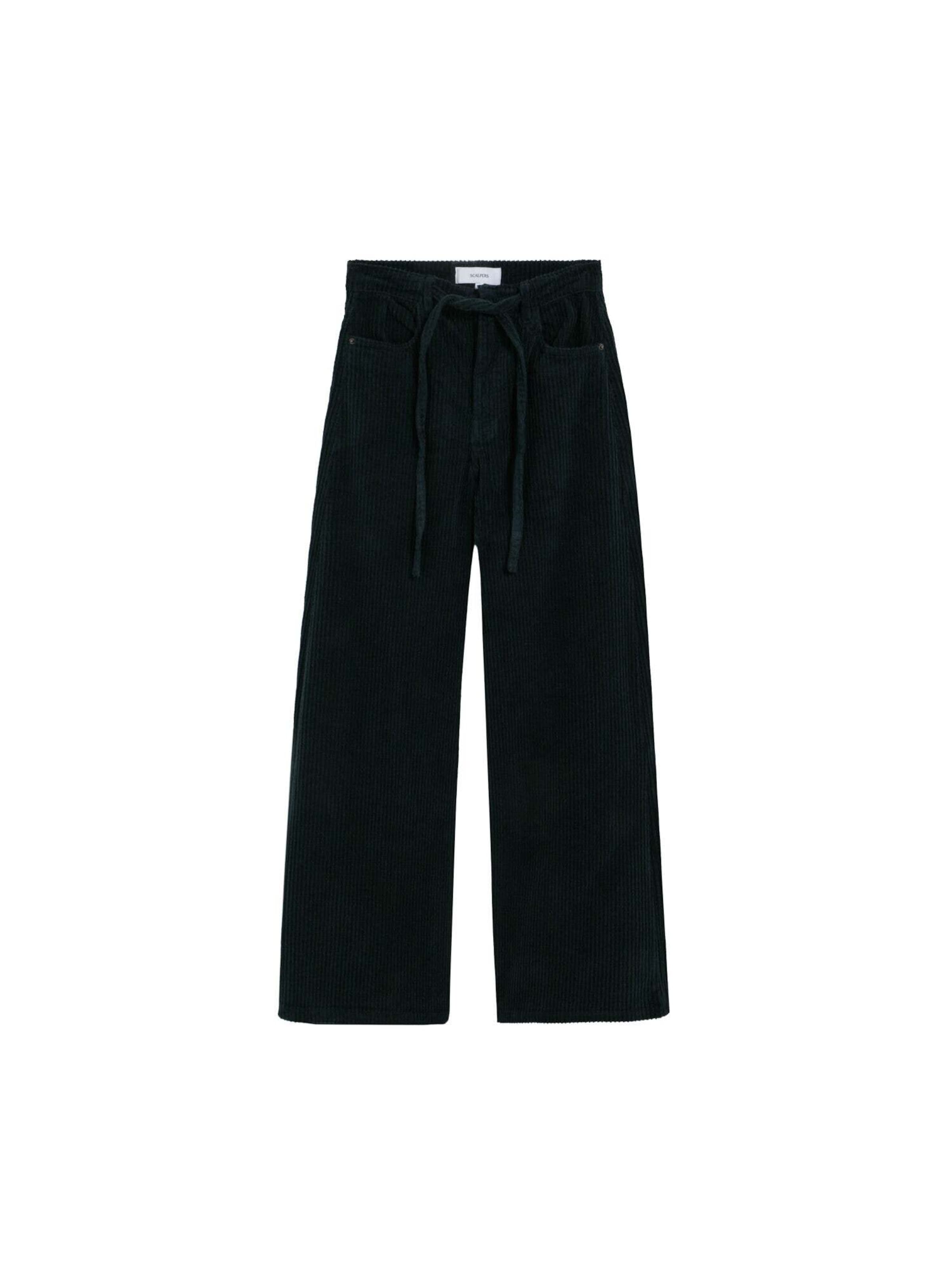 Scalpers Štandardný strih Nohavice - Modrá: predná strana