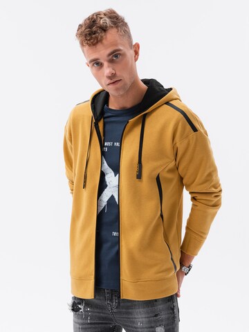 Ombre Zip-Up Hoodie 'B1076' in Yellow