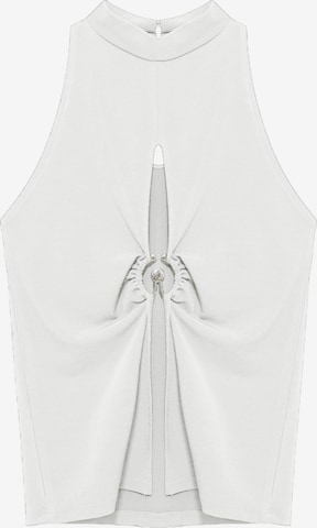 No Matter What Top in Beige: voorkant