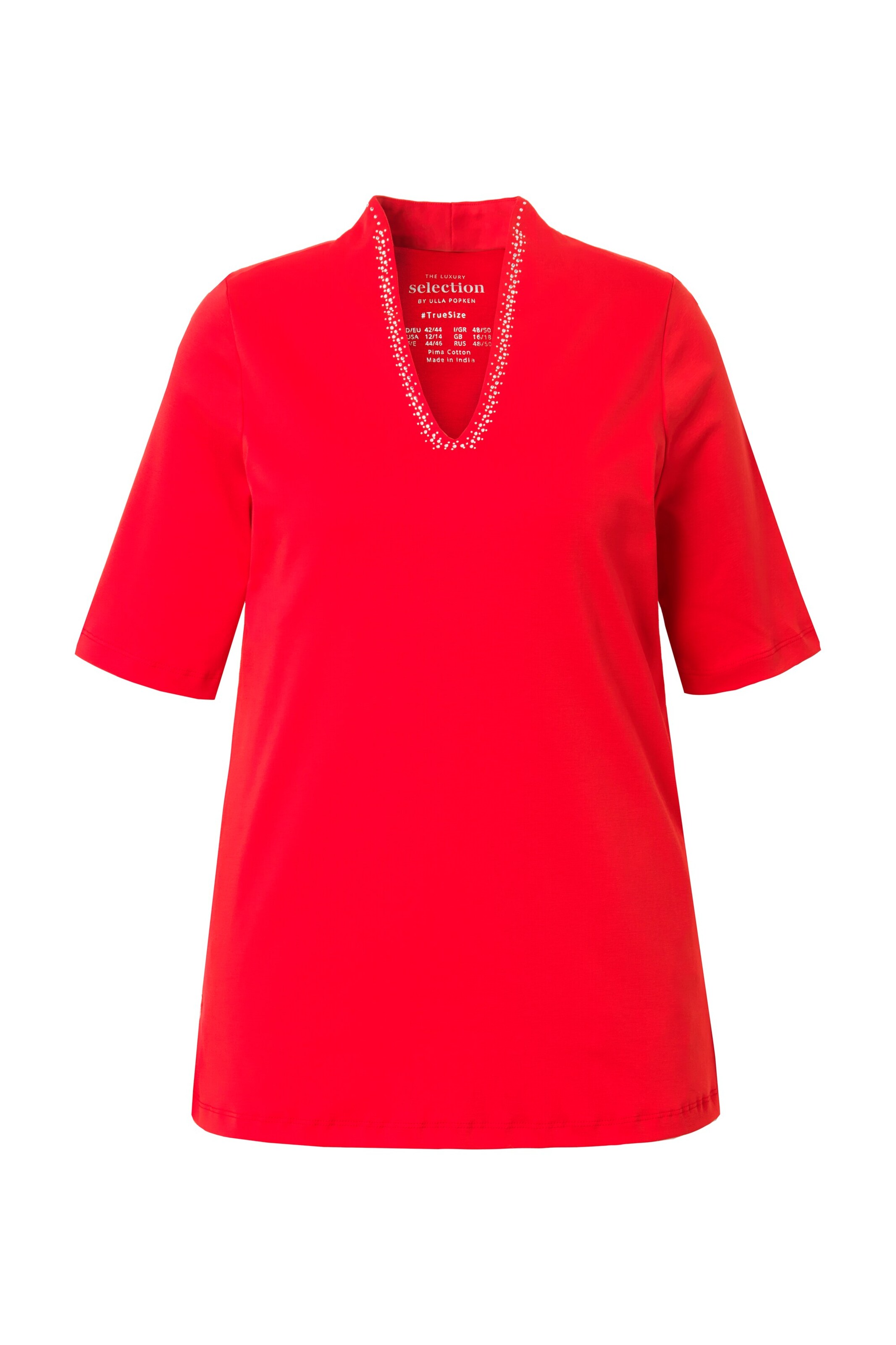 T-shirt Ulla Popken en rouge : devant