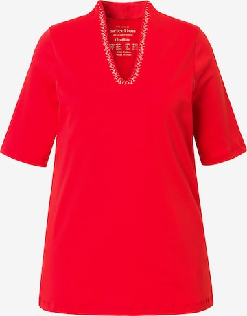 Ulla Popken Shirt in Rot: Vorderseite