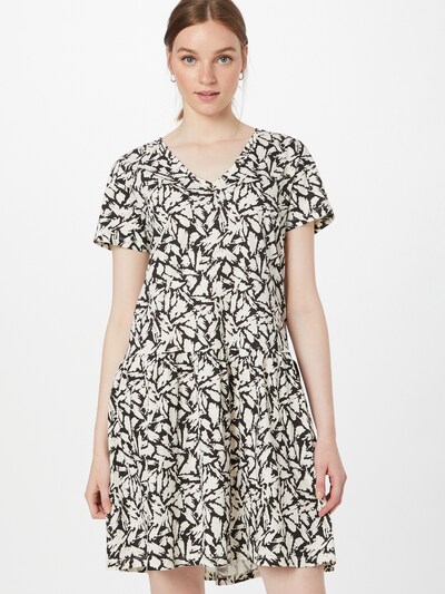 Rochie de vară 'Jodina' Part Two pe negru / alb, Vizualizare model