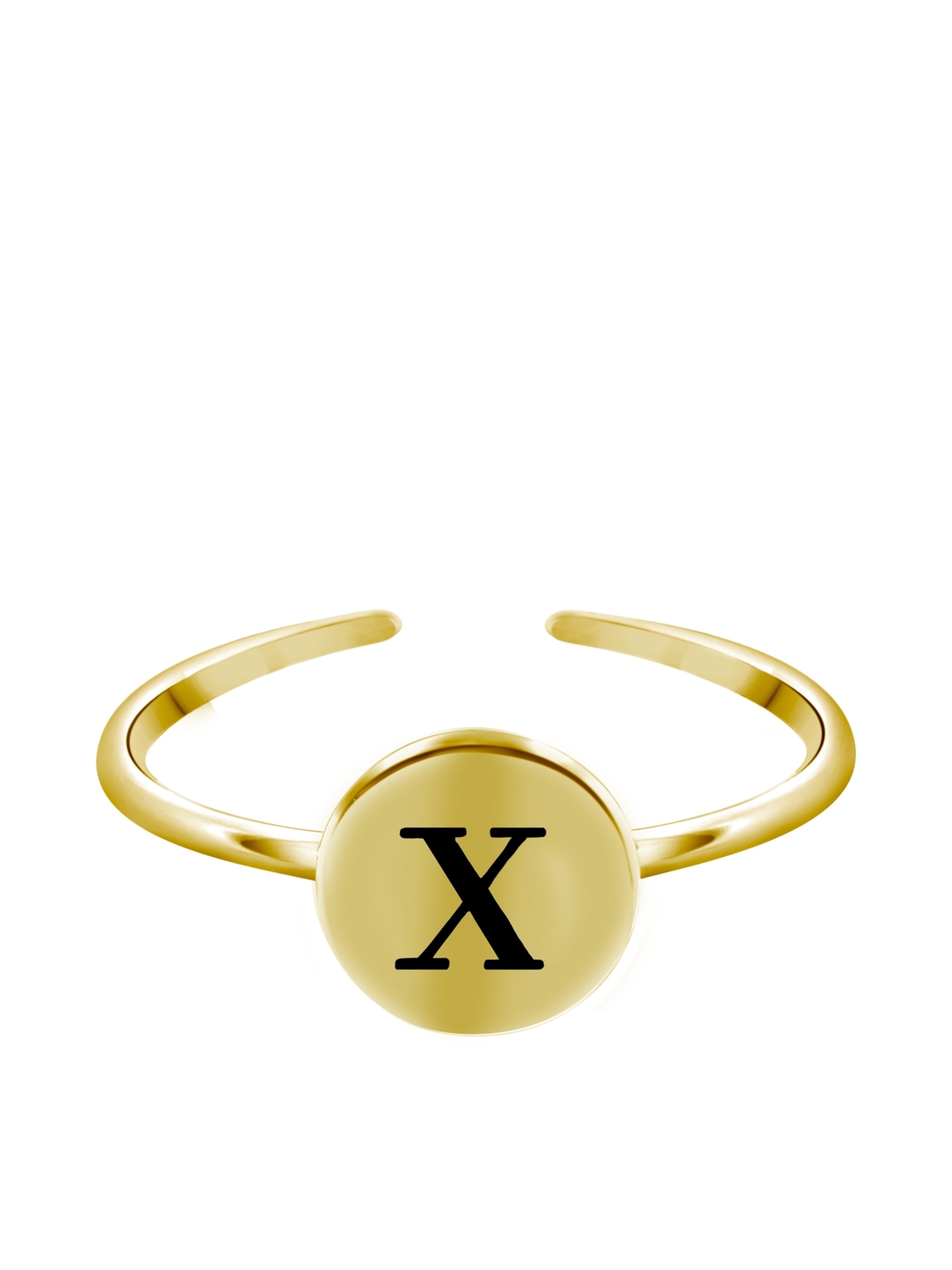 Lucardi Ring in Gold: front