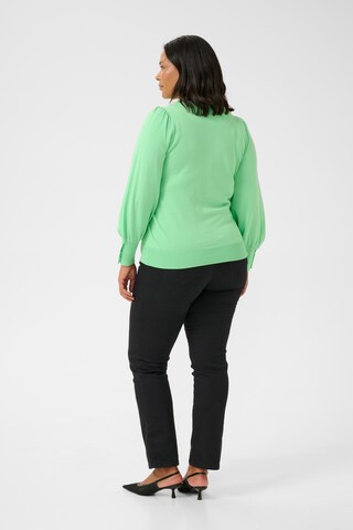 KAFFE CURVE Sweater 'Lizzy' in Green