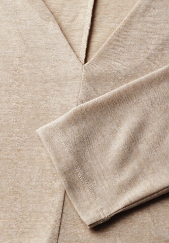 STREET ONE Leinen-Look Shirt in Beige