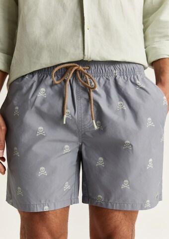 Scalpers Swimming shorts 'Skull Classic' in Grey