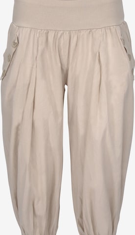malito more than fashion Harem Pants in Beige: front