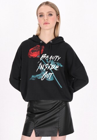 myMo ROCKS Свитшот 'Comfy' в Черный: спереди