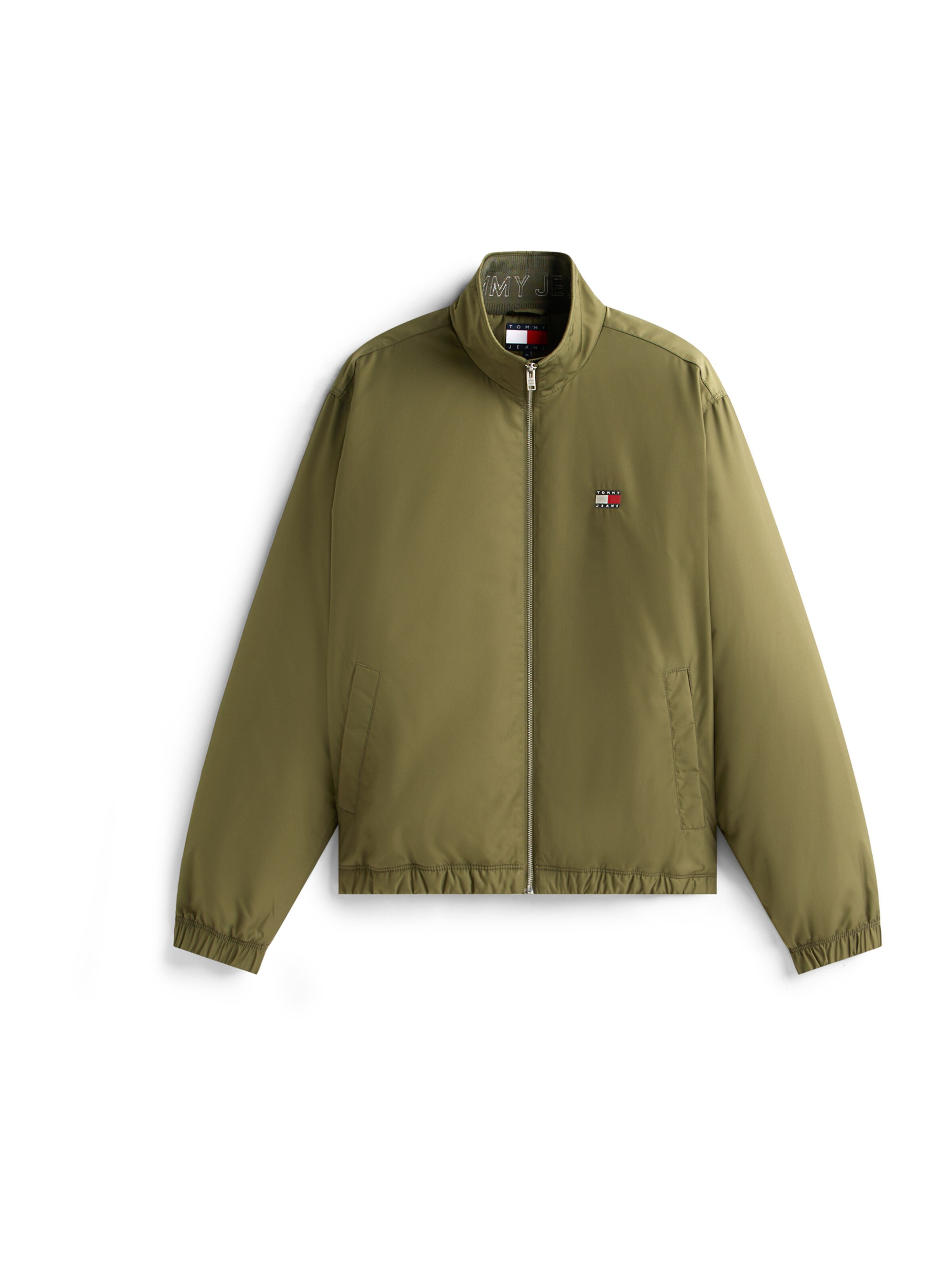 Tommy Jeans Jacke 'ESSENTIAL' in Grün: Vorderseite