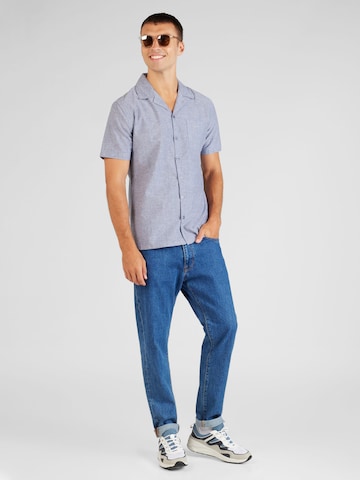 Coupe slim Chemise BURTON MENSWEAR LONDON en bleu