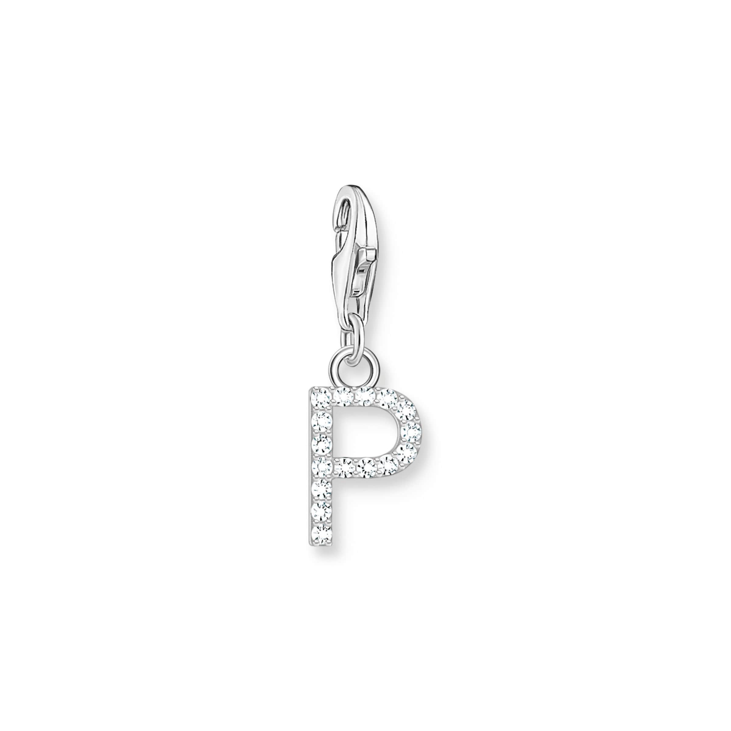 Thomas Sabo Anhänger 'P' in Silber: Vorderseite