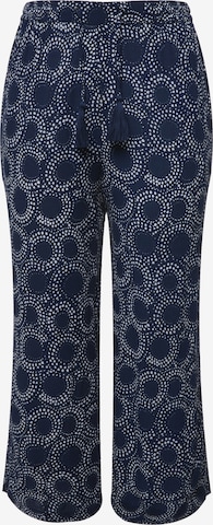 Ulla Popken - Pierna ancha Pantalón en azul: frente