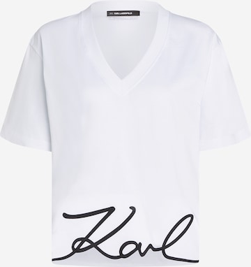 T-shirt Karl Lagerfeld en blanc : devant