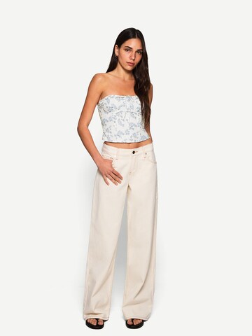 Bershka Top in Blauw