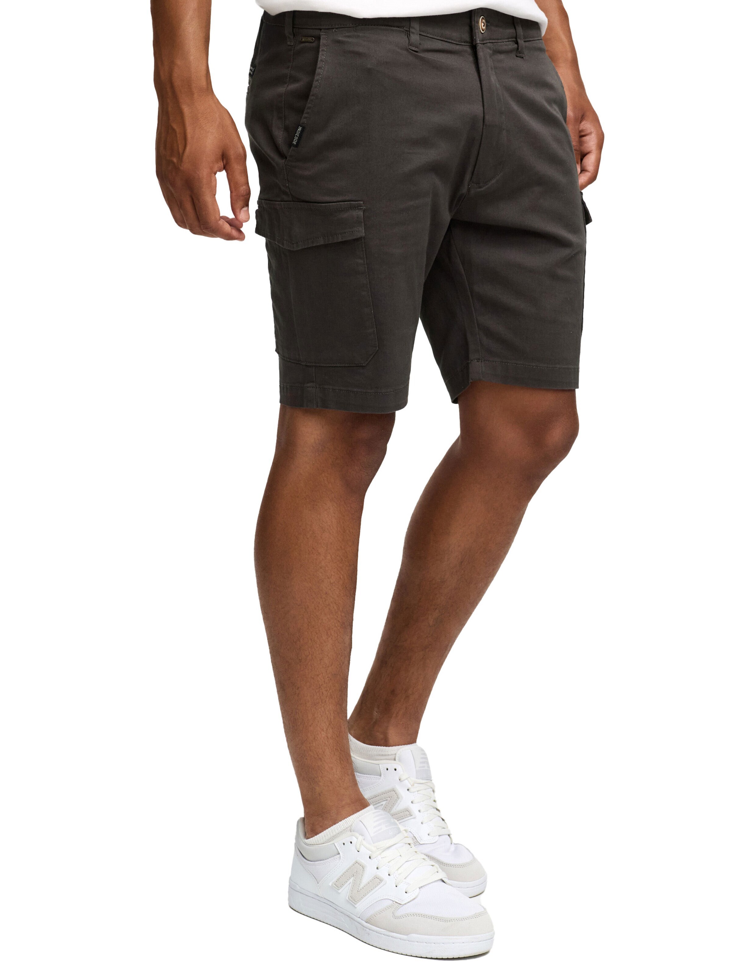 INDICODE Regular Cargo Pants 'Indicode Laulax' in Grey