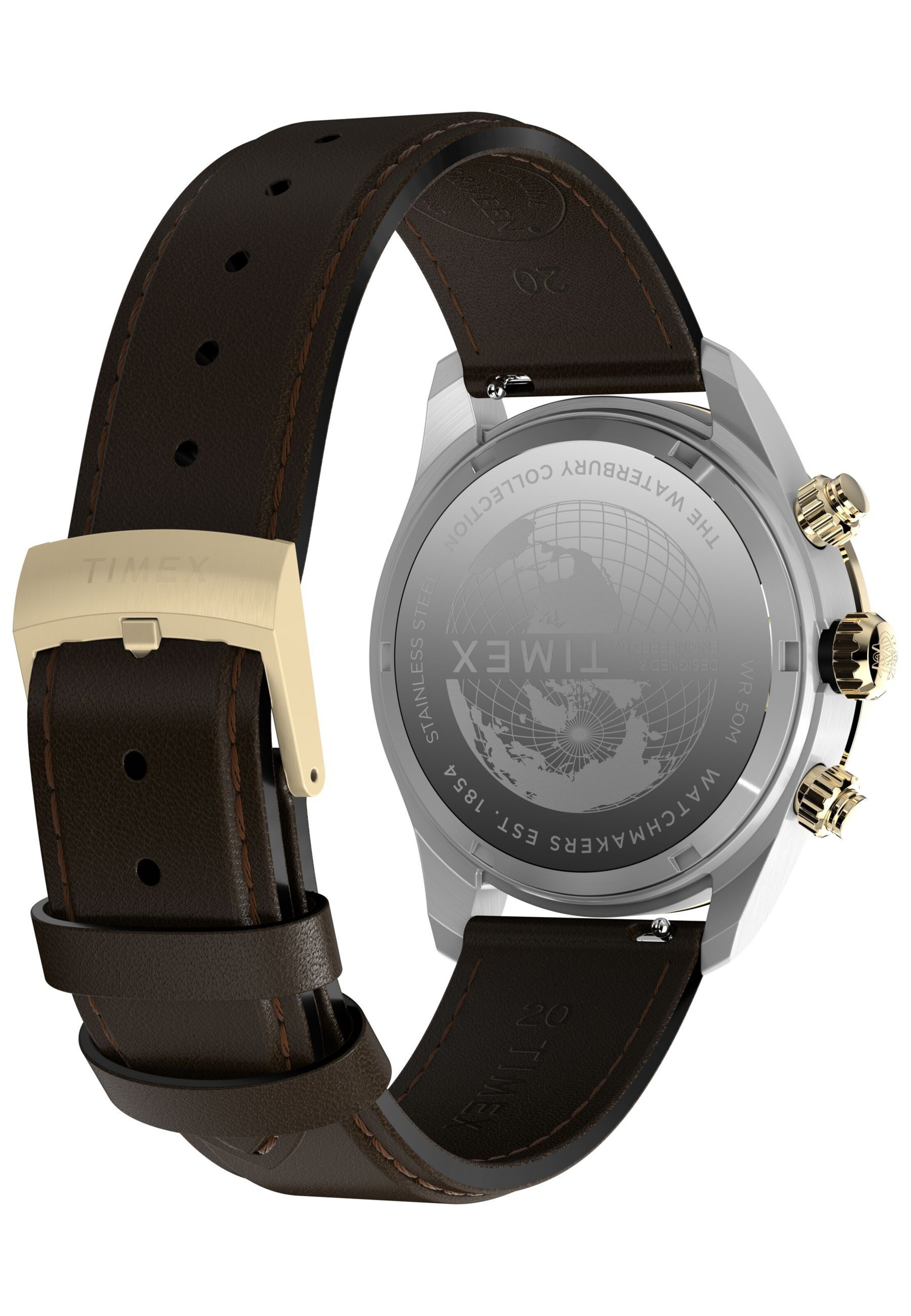 TIMEX Analog Watch 'Waterbury Heritage' in Brown