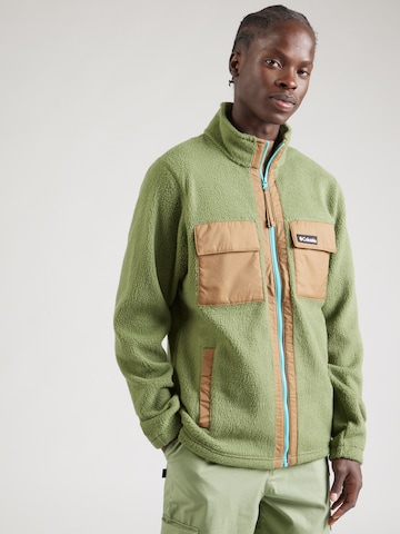 COLUMBIA - Chaqueta polar funcional 'Juniper Peak' en verde: frente