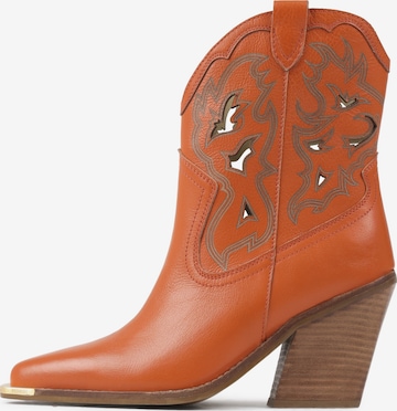 BRONX Cowboy Boots 'New-Kole' in Orange: front