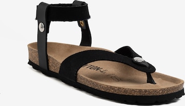 Bayton Teenslipper 'Spiral' in Zwart