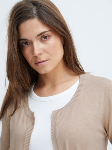 PULZ Jeans Knit cardigan 'Sara' in Beige