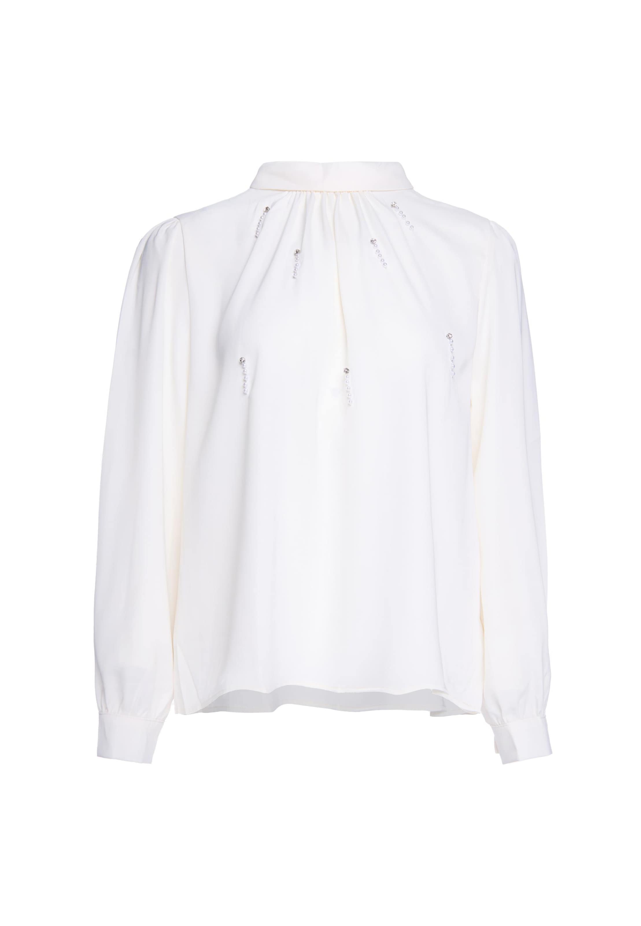 usha BLACK LABEL Blouse in Beige: voorkant