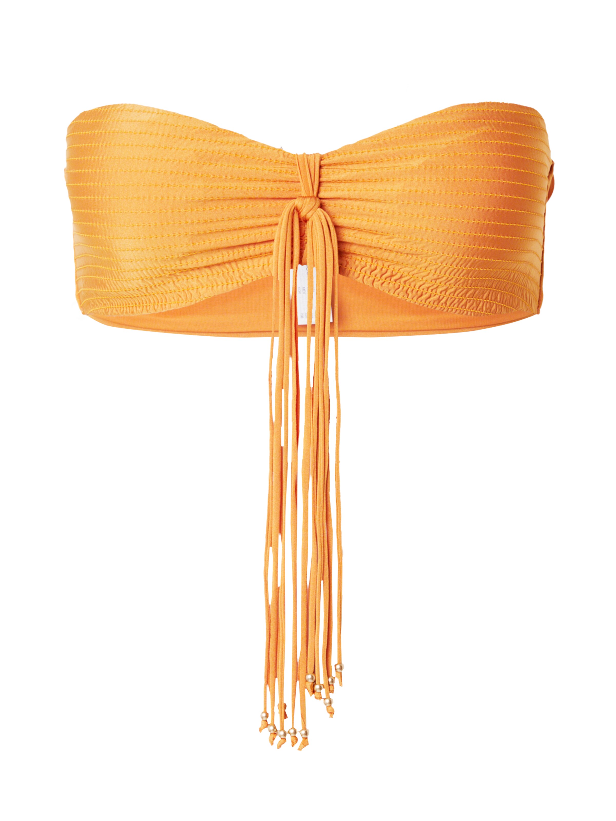 Bandeau Sutien costum de baie de la Women' Secret pe portocaliu: față