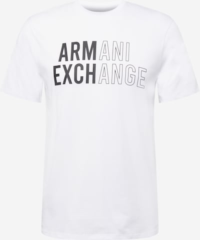 ARMANI EXCHANGE Camiseta en negro / blanco, Vista del producto