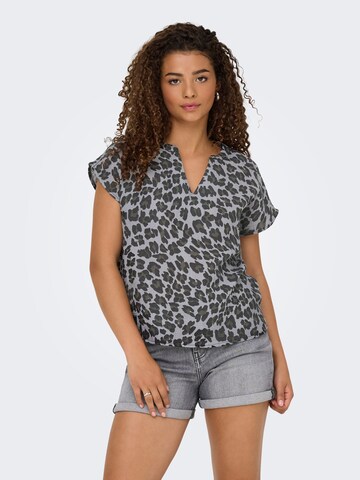 JDY Blouse 'JDYTHEIS' in Grey: front