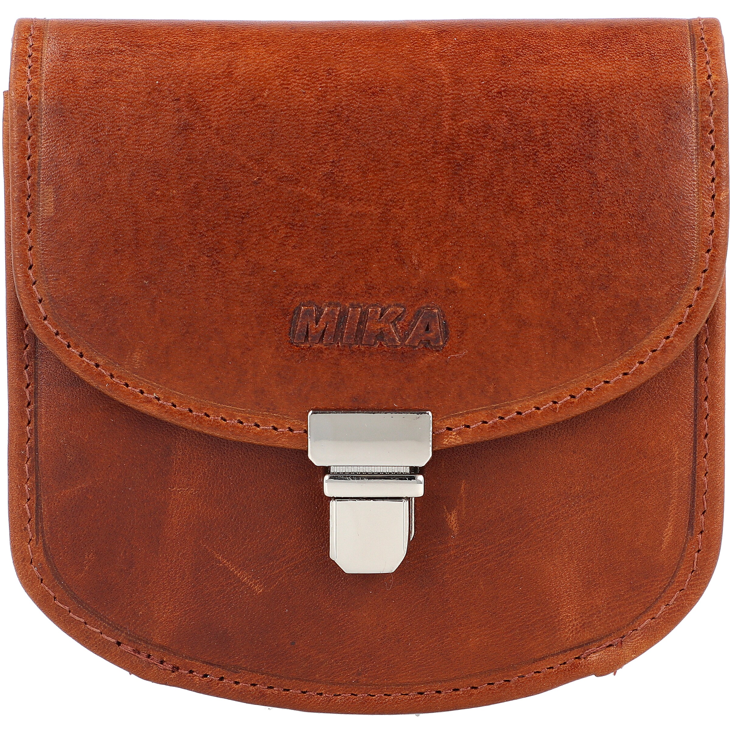 MIKA Geldbörse in Braun: Vorderseite