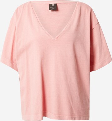 Maglietta di G-Star RAW in rosa: frontale