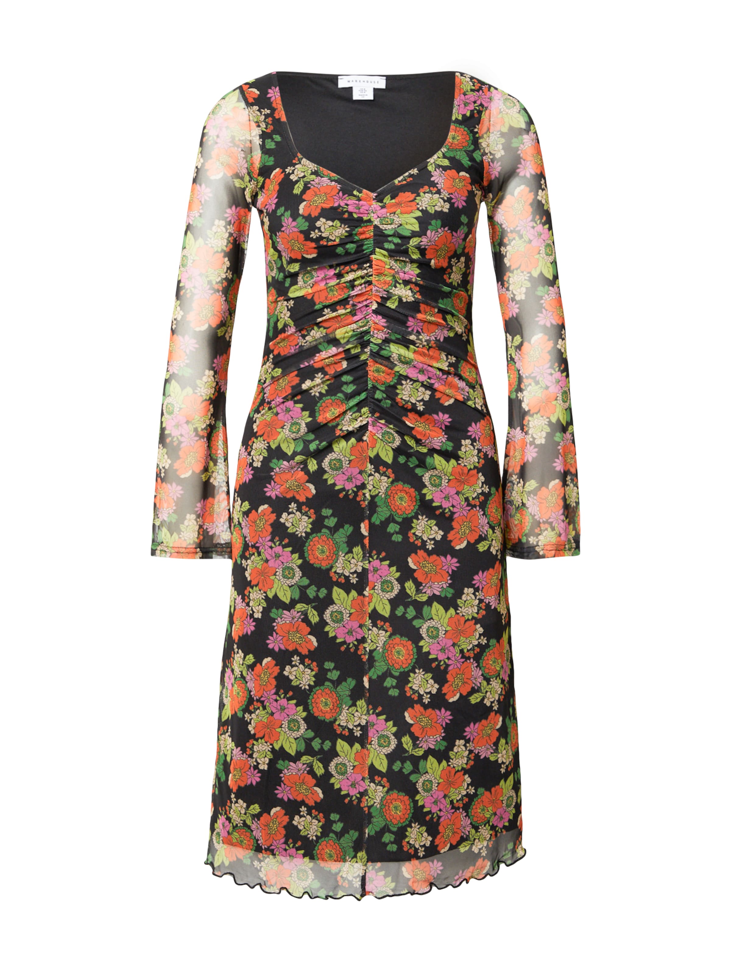 Warehouse Dress in Black: front