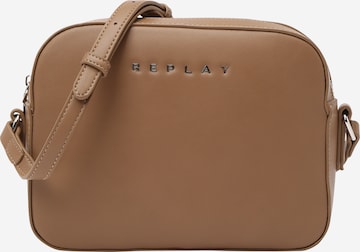 REPLAY Schoudertas in Beige: voorkant