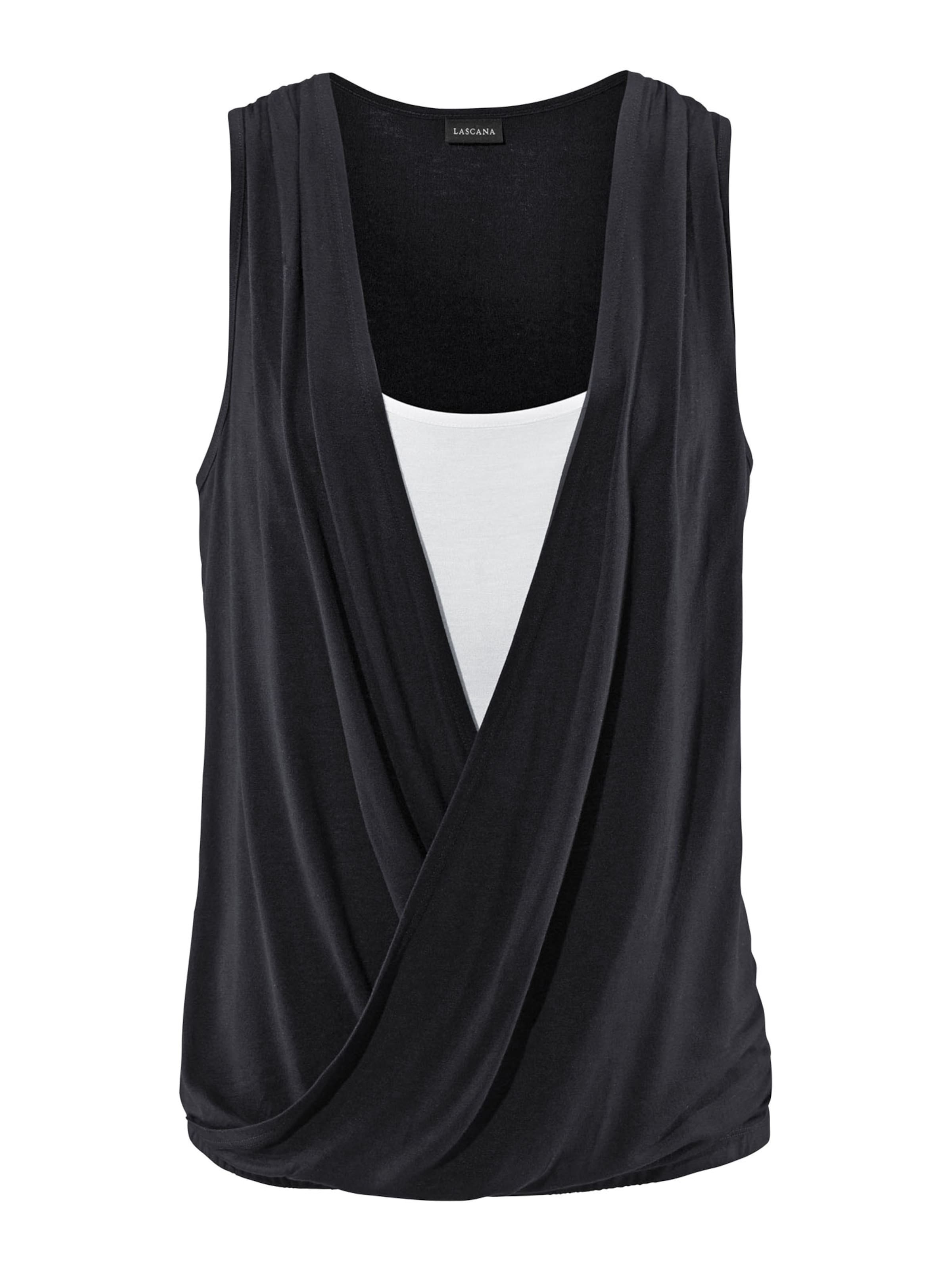 LASCANA Топ в Черный: спереди