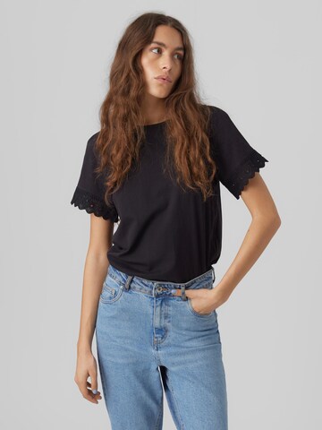 VERO MODA Shirt 'Panna Glenn' in Zwart: voorkant